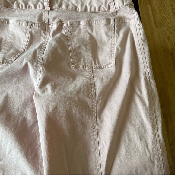 Light Pink Cropped Cotton Khakis 5 - Picture 7 of 8